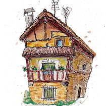 Casa del tío talis Ein Projekt aus dem Bereich Architektonische Illustration, Zeichnung, Illustration mit Tinte, Sketchbook und Skizzenentwurf von rossdecoart - 29.12.2024