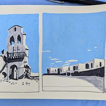 Mixed media urban sketching experiments Ein Projekt aus dem Bereich Architektonische Illustration, Traditionelle Illustration, Illustration mit Tinte und Malerei von Anita Yo - 29.12.2024