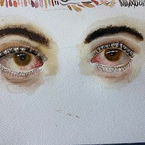 Expressive eyes. Un projet de Beaux Arts, Peinture, Dessin de portrait , et Aquarelle de jmeezy - 30.12.2024