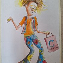 Kc. Een project van  Artistieke tekening, Ontwerp van personages, Kinderillustratie,  Tekening, Traditionele illustratie, Verhaallijn, Schilderij,  Schetsen, Stor, telling y Aquarelschilderen van Noa Sagi Finci - 31.12.2024