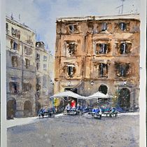Modern Techniques for Watercolor Cityscapes by Roberto Zangarelli`s techniques. Un progetto di Pittura e Pittura ad acquerello di Aliya Bodnar - 01.01.2025