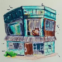 Gatuno intrépido Ein Projekt aus dem Bereich Architektonische Illustration, Zeichnung, Illustration mit Tinte, Sketchbook und Skizzenentwurf von aguldrisg84 - 02.01.2025