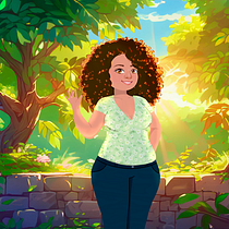 Minha Mae. Un proyecto de Teoría del color, Ilustración digital y Pintura digital de thalitamolina.arts - 03.01.2025
