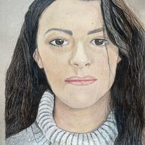 My project for course: Realistic Portrait with Coloured Pencils. Fine Arts, Pencil Drawing, Traditional illustration, Drawing, Portrait Drawing, Realistic Drawing, Artistic Drawing, and Colored Pencil Drawing project by Martha - 01.02.2025