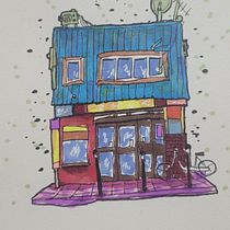 Storefront Ein Projekt aus dem Bereich Architektonische Illustration, Zeichnung, Illustration mit Tinte, Sketchbook und Skizzenentwurf von Leone FREQ - 05.01.2025