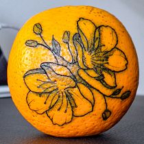 Tatuagem na laranja . Un progetto di Design di tatuaggi di Jhennifer Oliveira dos Santos - 05.01.2025