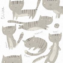 Cat Oliver. Projekt z dziedziny Ilustracje dla dzieci, Ilustracja c, frowa, Trad, c, jna ilustracja, Projektowanie postaci i Narracja użytkownika Анна Крауклис - 06.01.2025