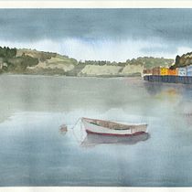Pintura en acuarela de paisajes marinos. Naturalistic Illustration, Painting, and Watercolor Painting project by Pamela Casas Barría - 01.06.2025
