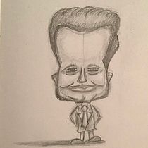 Proyecto final. Caricatura Elon Musk. Desenho, Desenho de retrato e Ilustração tradicional projeto de cbesparrago - 06.01.2025