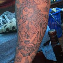 Proyecto sombra con puntillismo . Tattoo Design project by jostin vargas - 01.07.2025