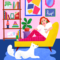 My project for couse: Colorful Digital Illustration in Procreate. Un progetto di Disegno digitale, Illustrazione digitale, Disegno e Illustrazione tradizionale di gabrielamelgarr29 - 08.01.2025
