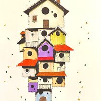 The Bird house and other sketches Ein Projekt aus dem Bereich Architektonische Illustration, Zeichnung, Illustration mit Tinte, Sketchbook und Skizzenentwurf von Roberto Serini - 09.01.2025