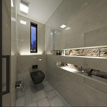 Bathroom design. Un projet de Design d'intérieur, Architecture d'intérieur, Décoration d'intérieur , et Design d'espace de andersencreates2 - 09.01.2025