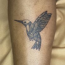 Beija-flor com linhas. Un progetto di Design di tatuaggi e Disegno di Philip Luiz luz de Paula Melo - 09.01.2025