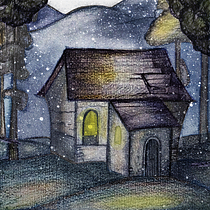 Il mio progetto per il corso: Luoghi immaginari: disegna, colora e digitalizza con Photoshop. Architectural Illustration, Digital Illustration, Drawing, Narrative, and Sketching project by Alessia Tomei - 01.09.2025