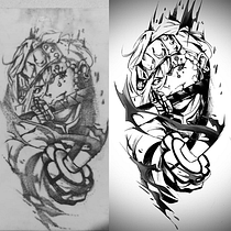 Proyecto final practica puntillismo. Un progetto di Design di tatuaggi di jennifferchavarria29 - 11.01.2025