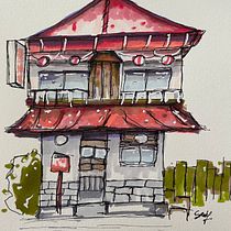 Closed restaurant sketch Ein Projekt aus dem Bereich Architektonische Illustration, Zeichnung, Illustration mit Tinte, Sketchbook und Skizzenentwurf von Sayen Ortiz Sánchez - 12.01.2025