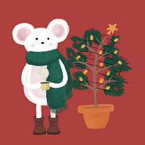 Merry Coffee. Children's Illustration, Digital Drawing, Digital Illustration, Drawing, and Vector Illustration project by saletta426 - 01.13.2025