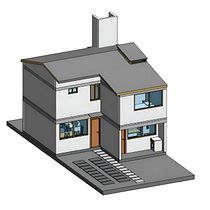 Vivienda SIM. Een project van 3D, Architectuur, Digitale architectuur, Interactief ontwerp,  3D-modellering y Architecturale visualisatie van Michele Cecilia Alvarado Ferradas - 13.01.2025