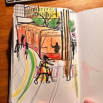Berlín en vacaciones Ein Projekt aus dem Bereich Architektonische Illustration, Zeichnung, Traditionelle Illustration, Sketchbook, Skizzenentwurf und Aquarellmalerei von fotosporkilometros - 14.01.2025