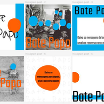 Bate Papo. Un progetto di Br, ing, Br, identit, Design, Design di loghi, Graphic design, Design tipografico e Tipografia di Jasmine Sarrouy - 16.01.2025