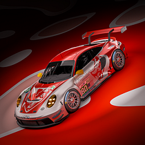 Porsche 911 GT3 R Livery Flying Lizard 2012. Un projet de 3D , et Modélisation 3D de jpablogjalca_2002 - 17.01.2025