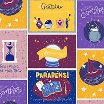 Coleção Cartões Mágicos. Projekt z dziedziny Br, ing i ident, fikacja wizualna, Ilustracja c, frowa, Grafika ed, torska, Projektowanie graficzne, Trad, c i jna ilustracja użytkownika Natália Scapinello - 17.01.2025