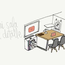 Mi sala al detalle. Un progetto di Bozzetti, Disegno, Disegno a matita, Illustrazione tradizionale e Sketchbook di camila_hurtado0430 - 18.01.2025