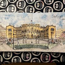 The Parliament  Ein Projekt aus dem Bereich Architektonische Illustration, Zeichnung, Traditionelle Illustration, Sketchbook, Skizzenentwurf und Aquarellmalerei von anzolin_michele - 18.01.2025