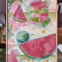 watermelon sugar high. Fine Arts, Oil Painting, and Painting project by helobtto - 01.18.2025