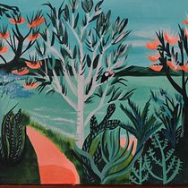 Playa Angra . Acr, lic Painting, Traditional illustration, and Painting project by Betina Gómez - 01.20.2025