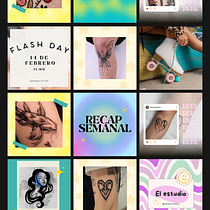Mi proyecto del curso: Diseño de feed de Instagram de @nanami.tattoo con Canva. Design digital, Design gráfico, Instagram, Marketing, e Redes sociais projeto de Nair Martínez - 21.01.2025