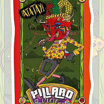 Diablo de Pillaro Ecuador. Design gráfico, Ilustração digital, Ilustração tradicional, Desenho, e Lettering projeto de marcoaflores - 23.01.2025