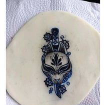 Kitsune Japon . Un progetto di Design di tatuaggi di Andreia Carboila - 24.01.2025
