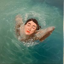 Abschlussprojekt Wasser und die menschliche Figur, die Frau die auftaucht. Figure Drawing, Fine Arts, Oil Painting, and Painting project by antonella.moliterni - 01.24.2025