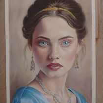 Retrato Pastel. Fine Arts, Drawing, Portrait Drawing, Realistic Drawing, and Traditional illustration project by herrera.jacinto - 01.24.2025