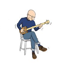Petit blues à la feuille d'automne. Projekt z dziedziny Komiks, Trad, c, jna ilustracja, Ilustracja c i frowa użytkownika Loïc Mailly - 25.01.2025