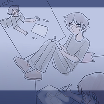 sombras. Comic, Traditional illustration, Digital Illustration, Narrative, Stor, telling, and Manga project by manzanaresalexa - 01.26.2025