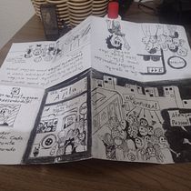 A fila. Un projet de B, e dessinée, Dessin, Illustration traditionnelle, Illustration à l'encre, Dessin au cra , et on de Givanildo Lacerda - 27.01.2025