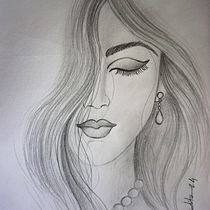 Portrait Sketch. Artistic Drawing, Drawing, Portrait Drawing, Sketchbook, and Sketching project by Anindita Dey - 01.27.2025