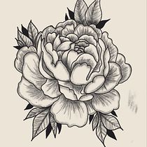 Pivoine. Un progetto di Design di tatuaggi di Elisa Rodrigues - 27.01.2025