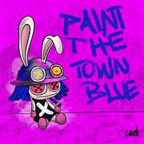 Paint the town blue by Isha’s toy Ein Projekt aus dem Bereich Zeichnung, Traditionelle Illustration, Digitale Illustration und Digitale Zeichnung von Carol Gayán Galán - 27.01.2025