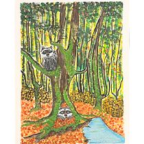 In nature. Children's Illustration, Drawing, Gouache Painting, Traditional illustration, Ink Illustration, and Painting project by Jimena Kilgallion - 01.27.2025