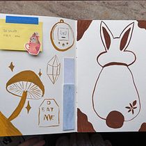 Sketchbook spread. Un proyecto de Bocetado, Ilustración botánica, Ilustración infantil, Ilustración con tinta, Ilustración naturalista				, Ilustración arquitectónica, Dibujo artístico, Diseño de personajes, Dibujo con lápices de colores, Creatividad, Dibujo, Dibujo anatómico, Bellas Artes, Pintura gouache, Dibujo a lápiz, Dibujo de Retrato, Dibujo realista, Ilustración tradicional, Pintura a la acuarela y Collage de Heart Lais - 28.01.2025