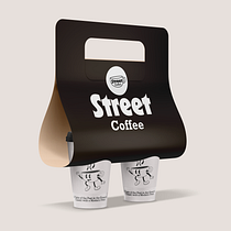 Street coffee. Projekt z dziedziny Br, ing i ident, fikacja wizualna, Design i Projektowanie graficzne użytkownika erika santana - 29.01.2025