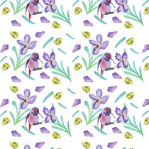Tropico floral frio. Fashion Design, Pattern Design, and Watercolor Painting project by tuestiloyars - 01.29.2025