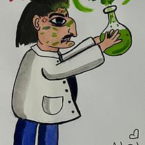 Small Chemical . Een project van  Artistieke tekening, Ontwerp van personages, Kinderillustratie,  Tekening, Traditionele illustratie, Verhaallijn, Schilderij,  Schetsen, Stor, telling y Aquarelschilderen van Paula Salazar - 30.01.2025