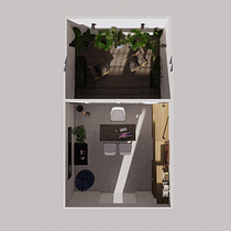 Home office. Un projet de Design d'intérieur, Architecture d'intérieur, Décoration d'intérieur , et Design d'espace de rvalenzuelar96 - 30.01.2025