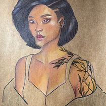 Pastel and Pencils. Un progetto di Illustrazione tradizionale, Belle arti, Disegno, Disegno a matita, Disegno di ritratti, Disegno realistico e Disegno artistico di Preciosa Dombele - 01.02.2025