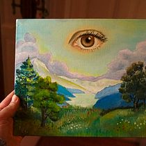 surreale Ölmalerei. Fine Arts, Oil Painting, and Painting project by artilina - 02.02.2025